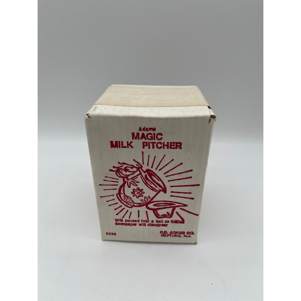 Vintage Adams Magic Milk Pitcher Vanishing Trick 5588 S.S. Adams Co Boxed